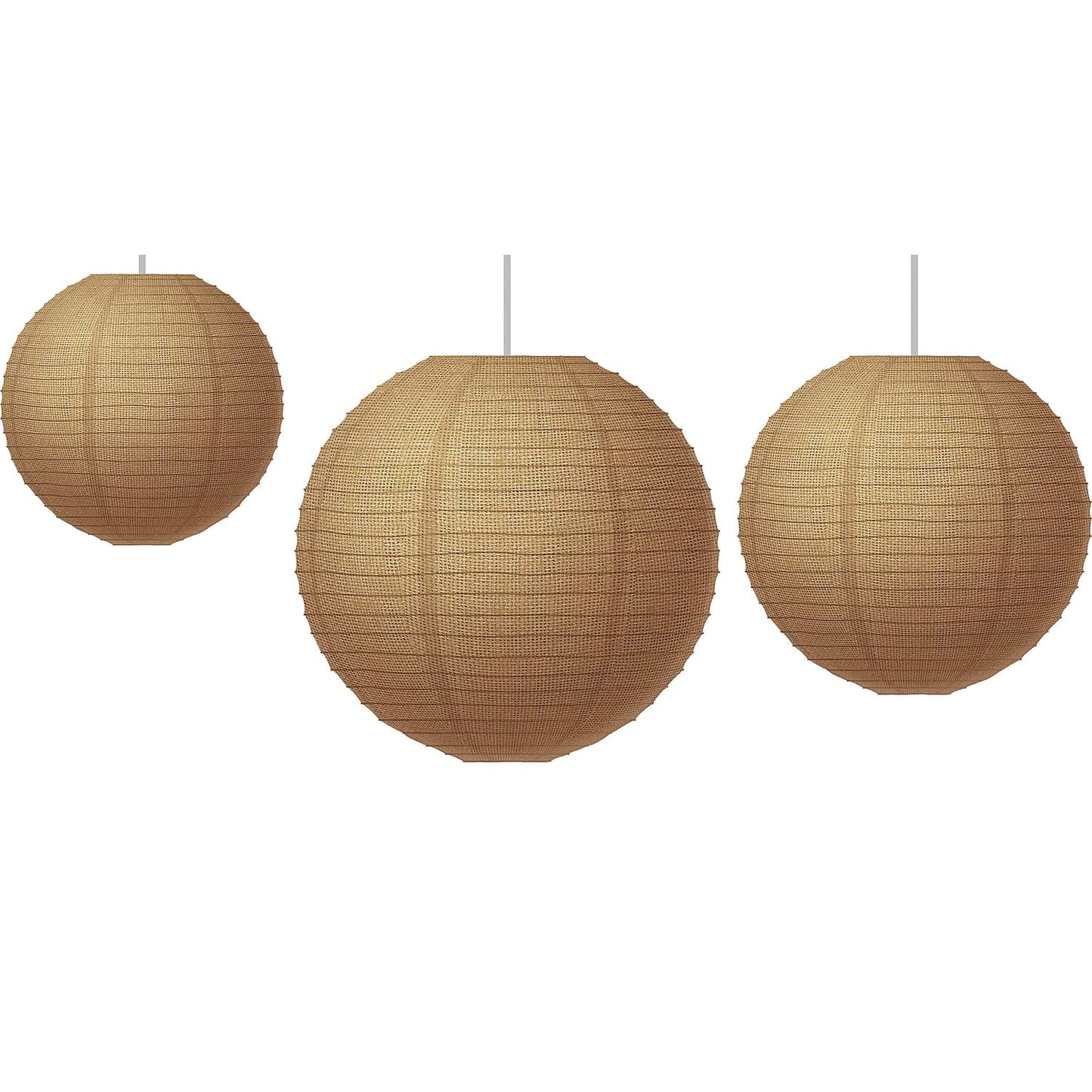 Teacher Created Resources Burlap Design Paper Lanterns, 3 Per Pack, 3 Packs