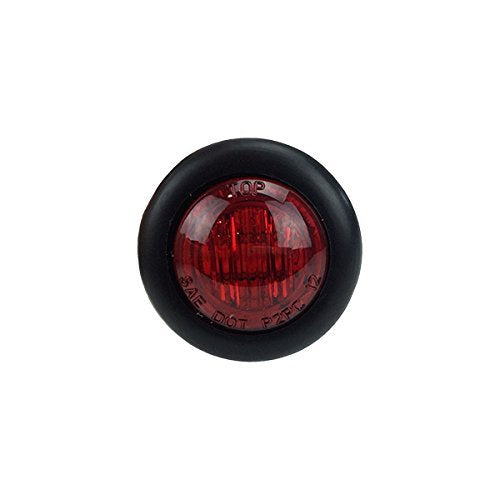LONG HAUL Red LED Clearance Marker Light, 20 Pack, Acrylic, Black Trim