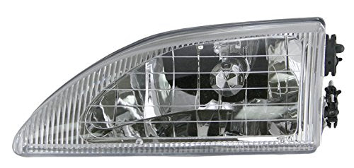 TRQ Headlight & Corner Lighting Kit for 1994-1998 Ford Mustang SVT Cobra, Model LKA55920, Yellow