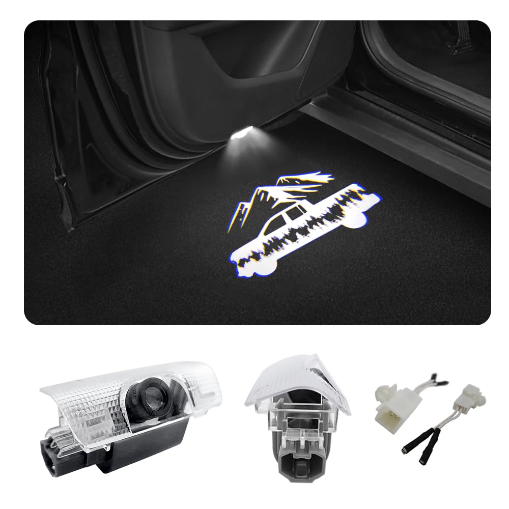 akarin LED Car Door Logo Lights for Tundra 2007-2011, 2022-present, Courtesy Projector Laser Puddle Lamp, 2 PCS