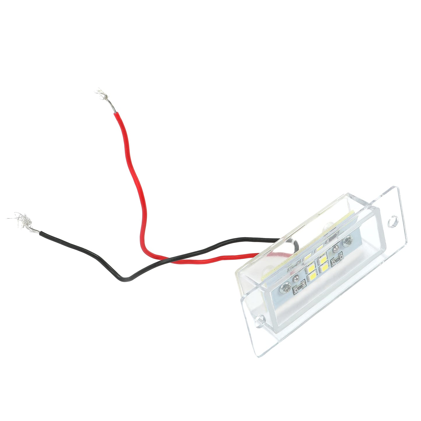HECASA Roll Pan License Plate LED Light Tag Light, Clear Plastic, Model CB-2472