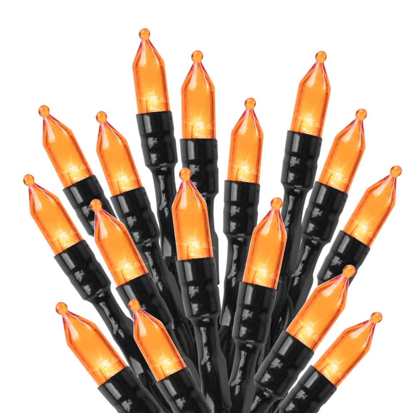 Minetom Halloween String Lights, 100 LED, Waterproof, 39 Feet, Orange, 8 Lighting Modes, Model DMO-S-100