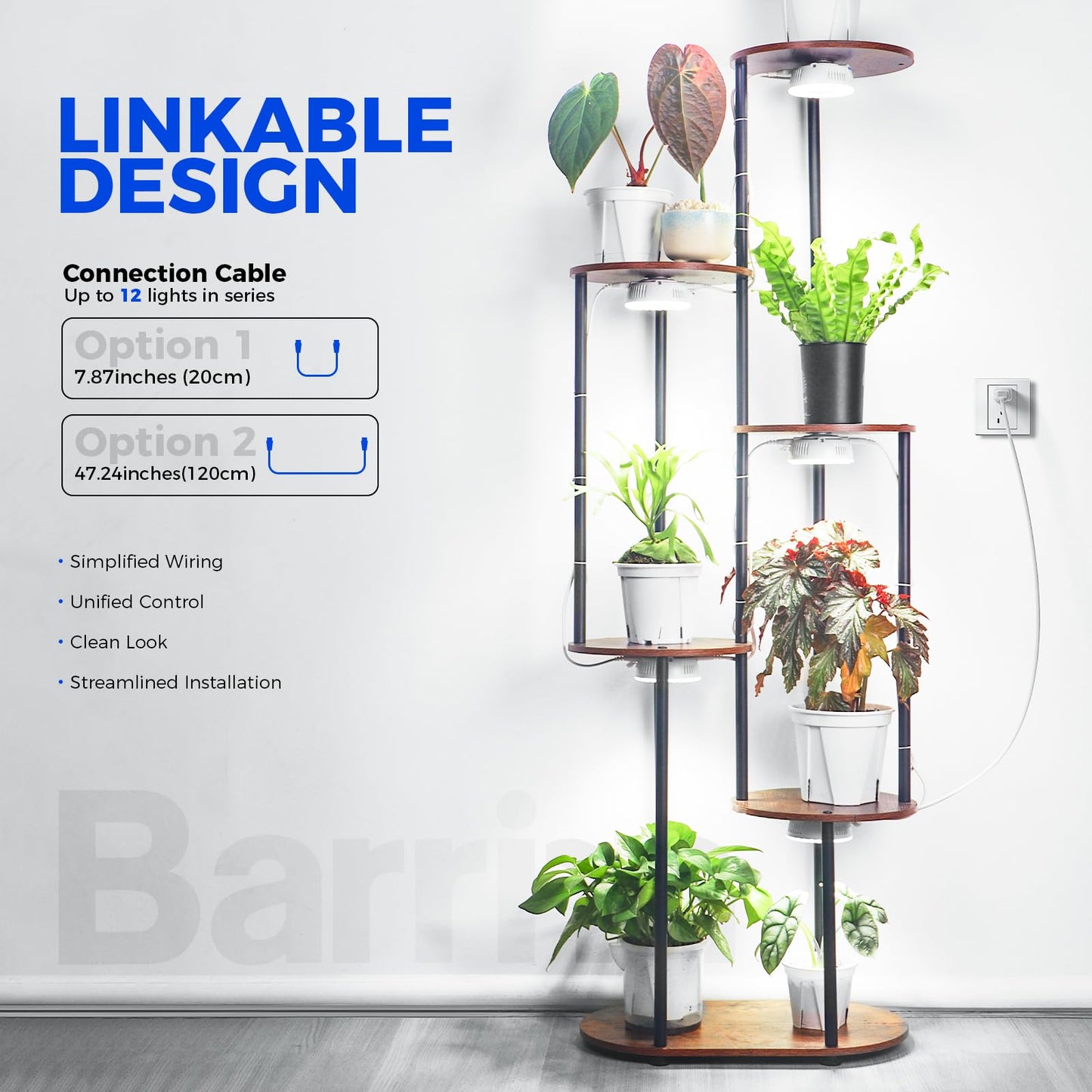 Barrina OG09 Puck LED Grow Light, 5000K, 18W (2 x 9W), Aluminum, 2 Packs