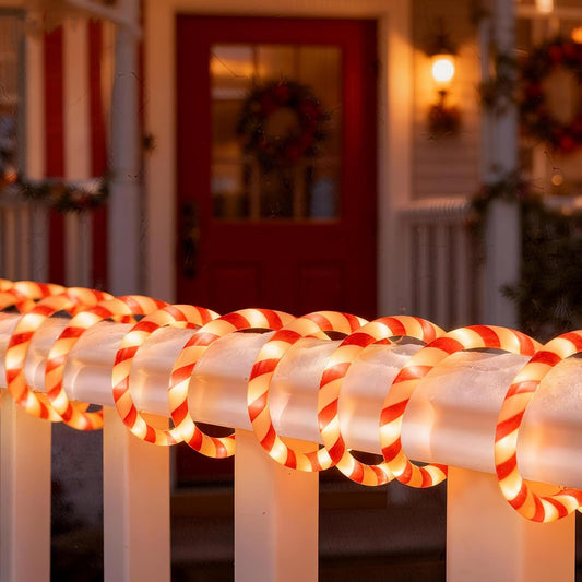 Vigdur LED Rope Lights - 18FT Waterproof Decorative Christmas Lights - 216 LEDs - Red - Model 46286