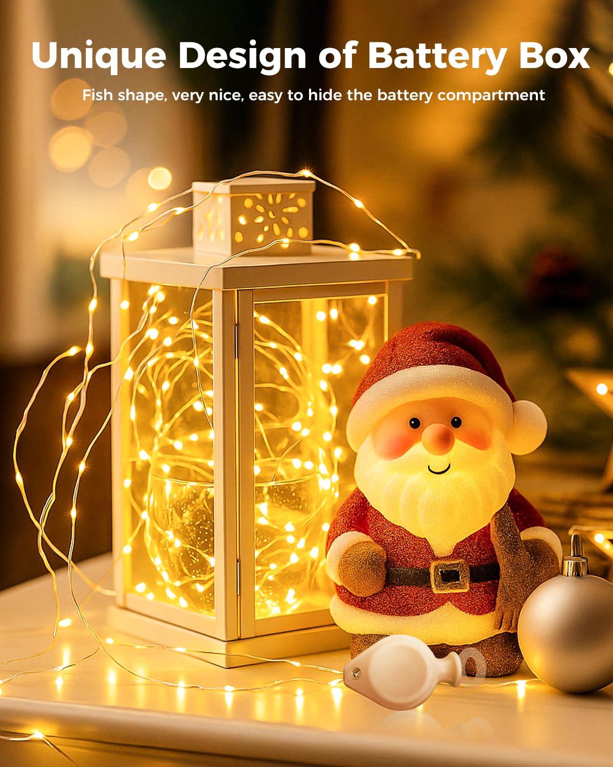 btfarm Fairy Lights 100 Pack, 7FT 20 LED Mini String Lights, Waterproof Silver Wire, Warm White for Crafts & Decorations