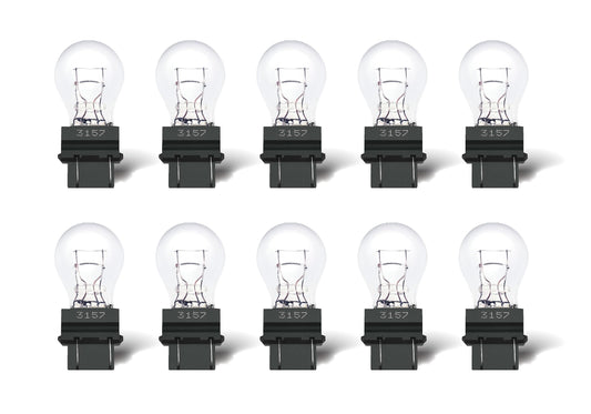 Rafeal Auto 3157 Light Bulb 10 Pack, Automotive Brake & Turn Signal Replacement Bulbs for Cars, Trucks, SUVs