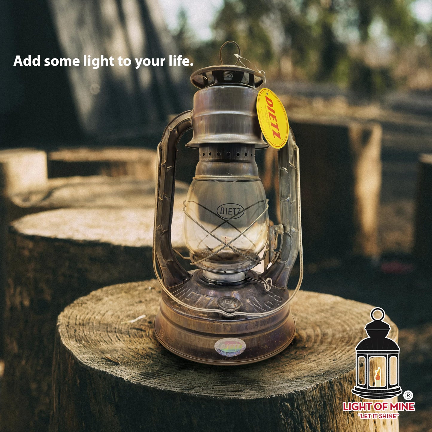 LIGHT OF MINE Unfinished Oil Lantern - Dietz #08, Metal, Multicolor, Model LOM-LAMP-8, Includes 7/8in Replacement Wick Strips